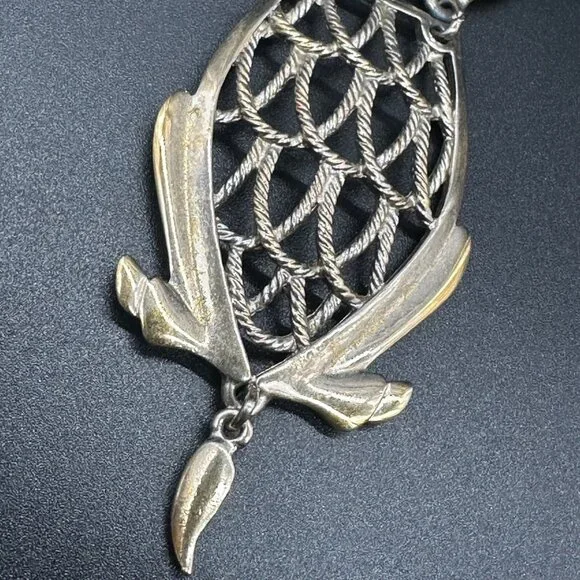 Vintage 1970s Kitsch Dog Pendant Swinging Articulated Movable Jewelry Statement - Picture 5 of 7